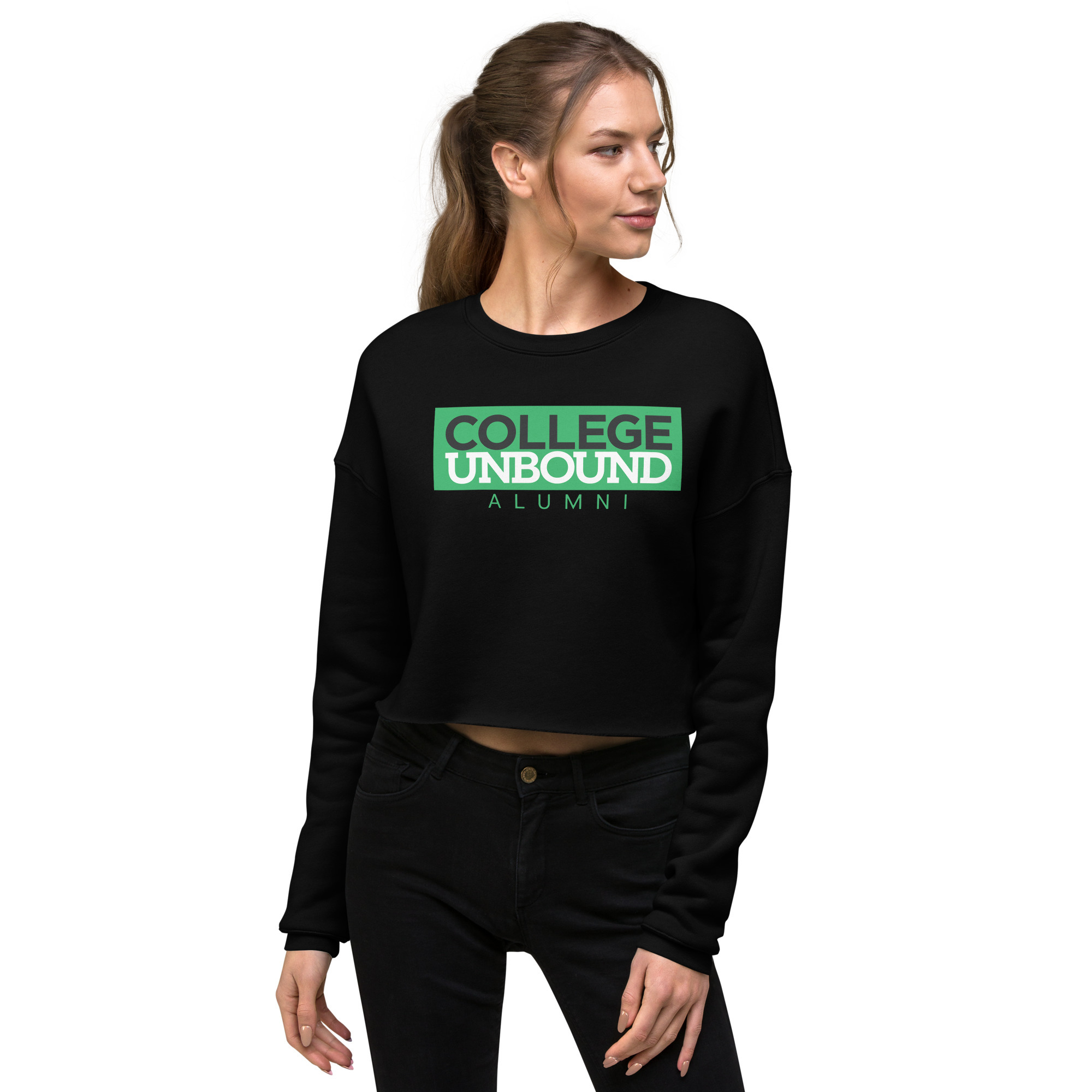 College Unbound Alumni Crop Sweatshirt