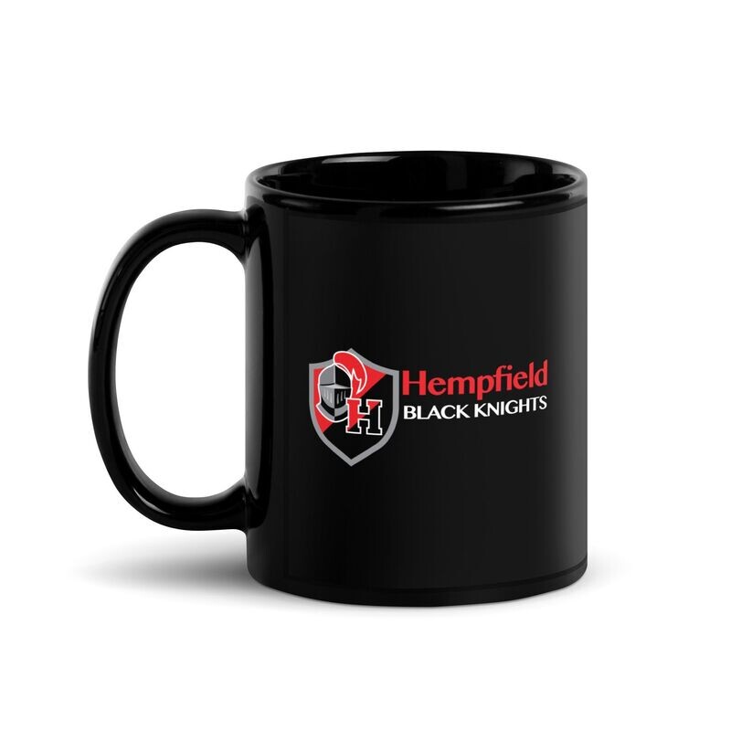 Hempfield HS Black Glossy Mug