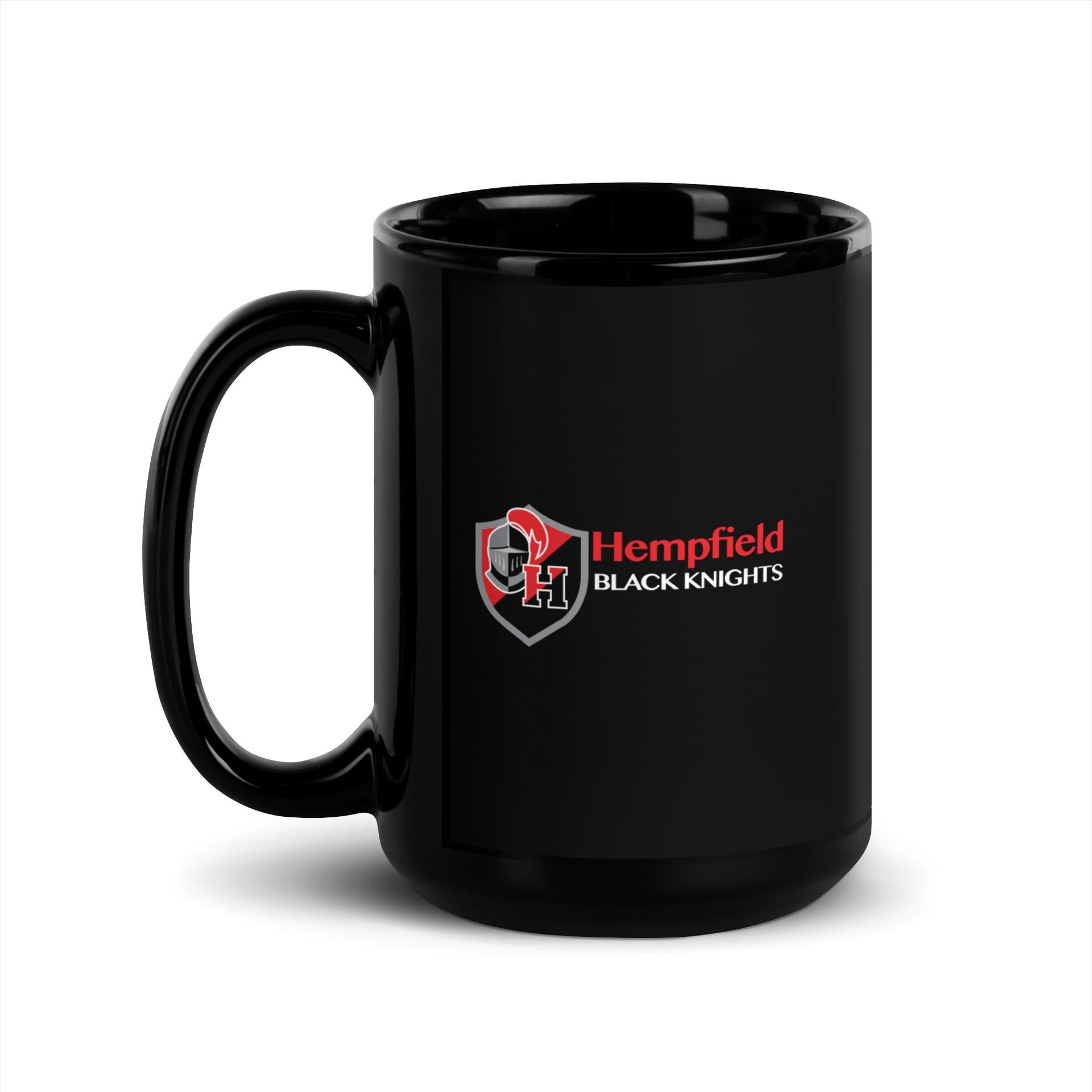 Hempfield HS Black Glossy Mug