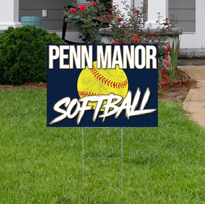 Penn Manor 2025 Softball Yard Sign
