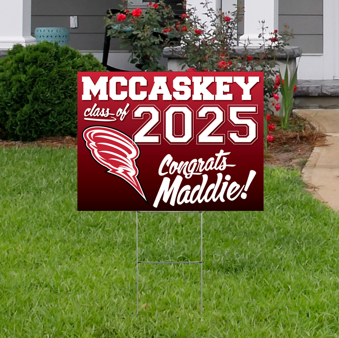 McCaskey Class of 2025 Custom Yard Sign