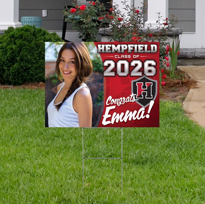 Hempfield Class of 2026 Photo Yard Sign