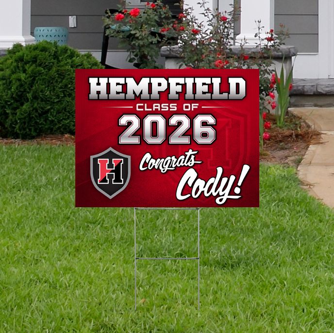 Hempfield Class of 2026 Custom Yard Sign - Fund Raiser Edition