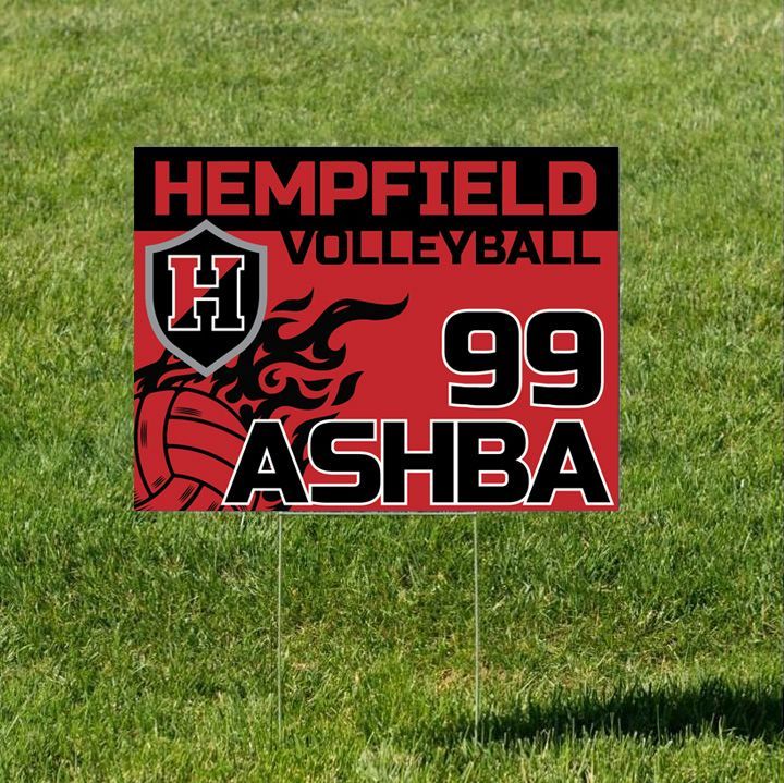 Hempfield Volleyball Custom Yard Sign 2026