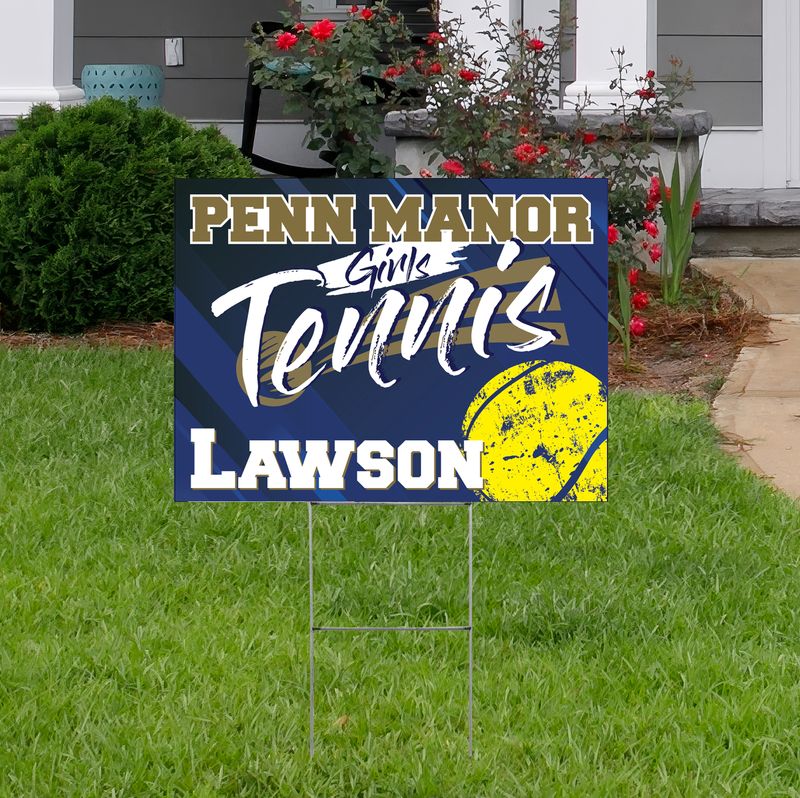 Penn Manor Girls Tennis Custom Yard Sign