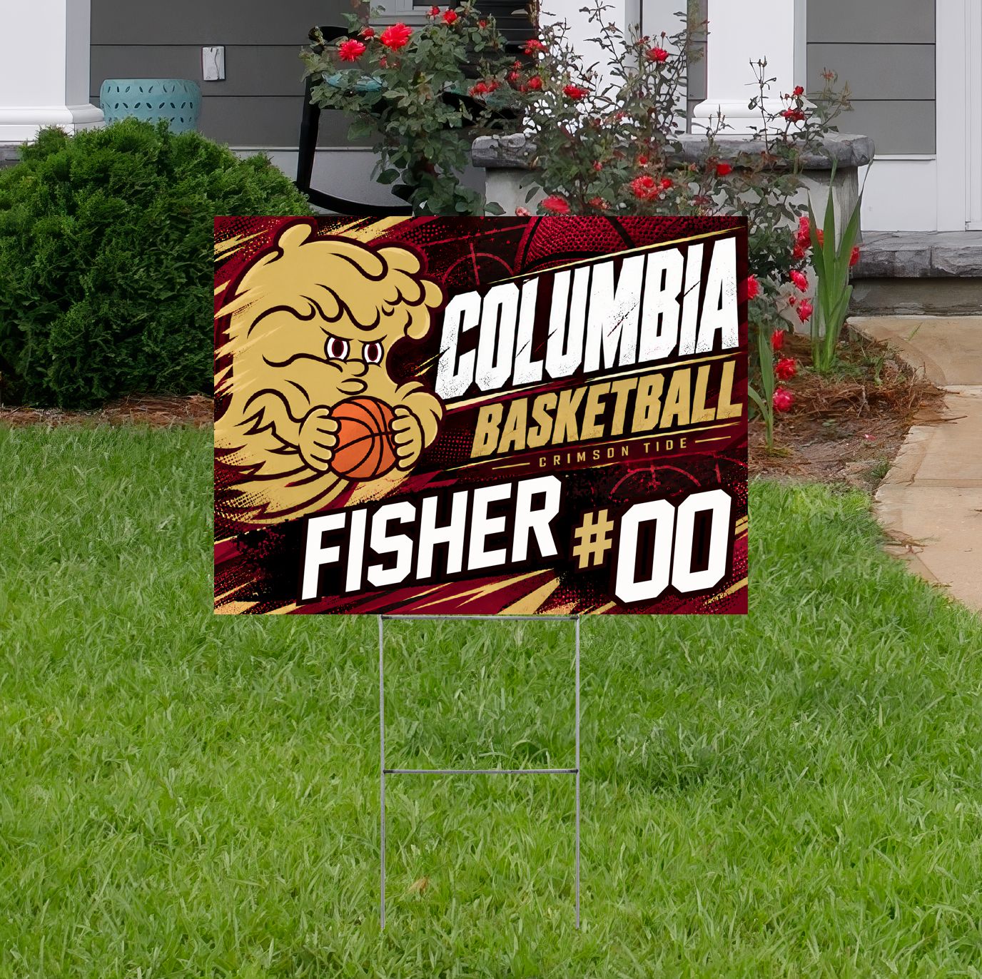 Columbia High School Basketball Custom Yard Sign Columbia High School Basketball Custom Yard Sign