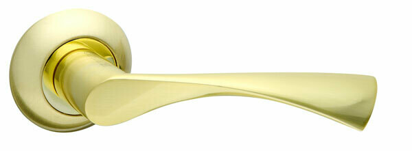 Ручка раздельная Fuaro (Фуаро) CLASSIC AR SG/GP-4 матовое золото/золото