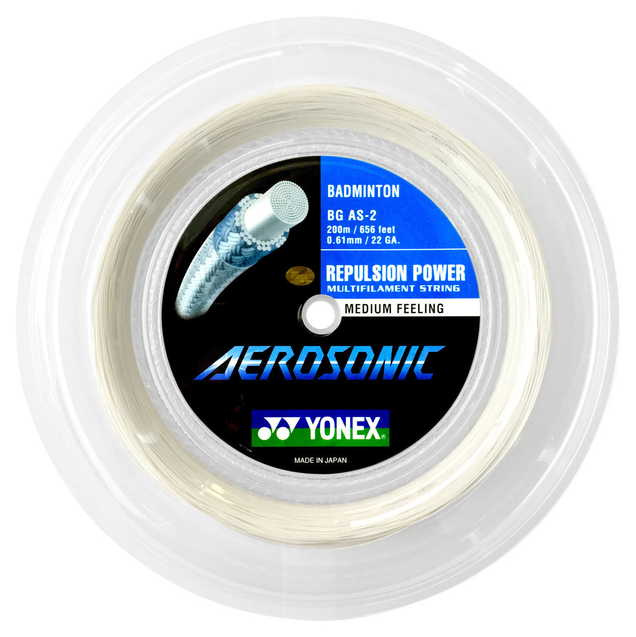 Yonex BG Aerosonic Badminton String - 200m Reel
