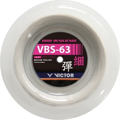 Victor VBS 66 Nano Badminton String - 200m Reel - White