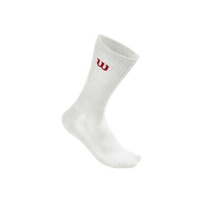 Wilson Men's Crew Socks - White - 3 Pairs