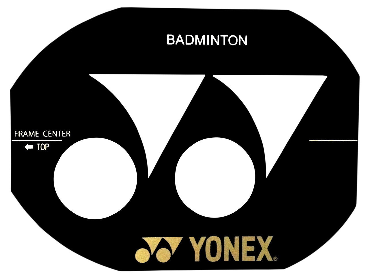 Yonex Badminton Stencil Card