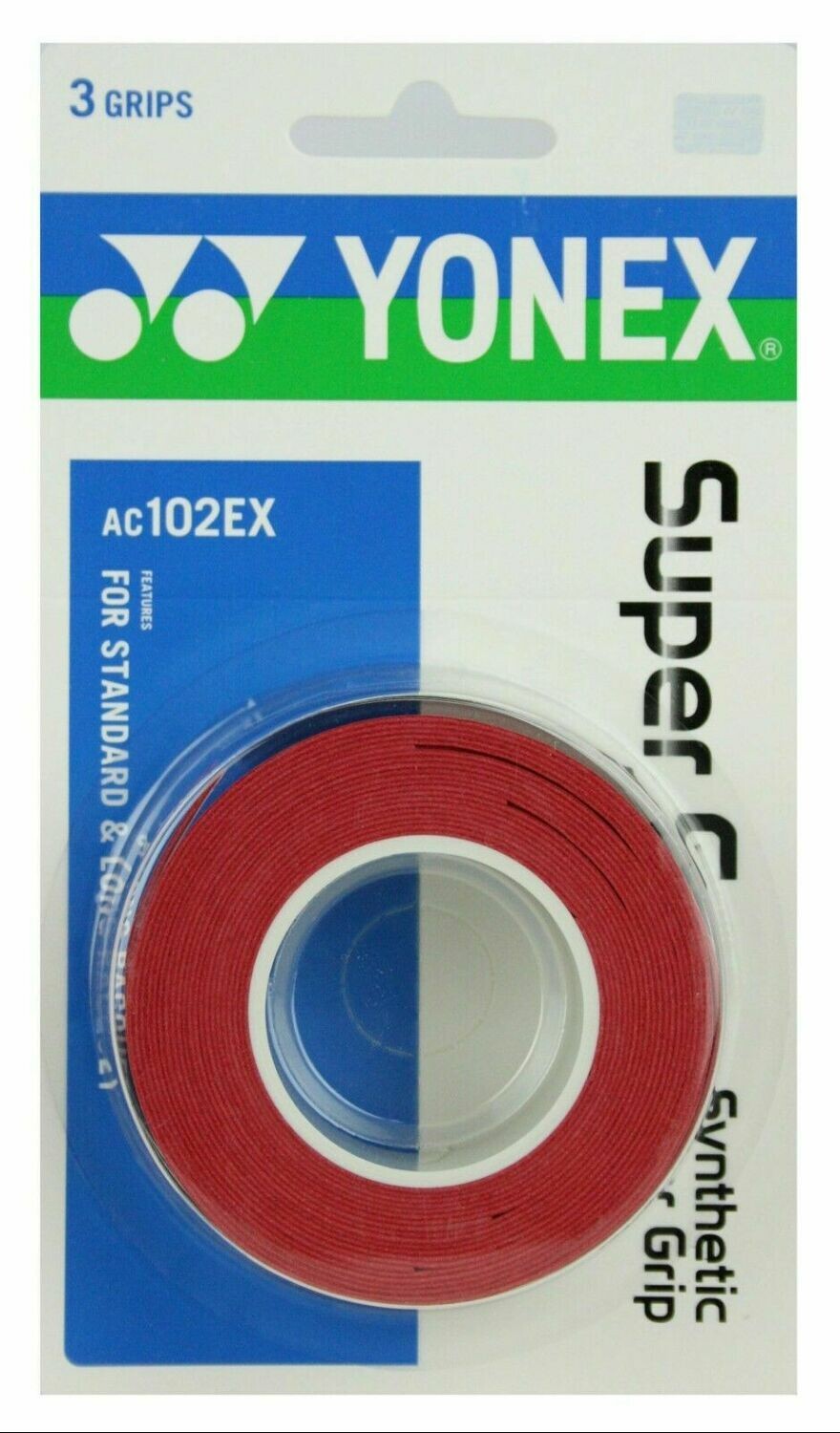 Yonex Super Grap Red - 3 Pack