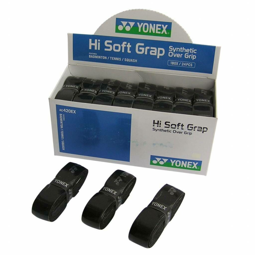 Yonex Hi Soft Grap Grips Black - Box of 24