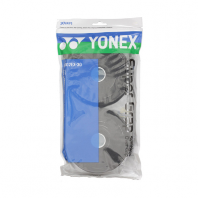PACK OF 30 GRIPS RRP £60 YONEX AC102EX SUPER GRAP OVERGRIP WHITE 