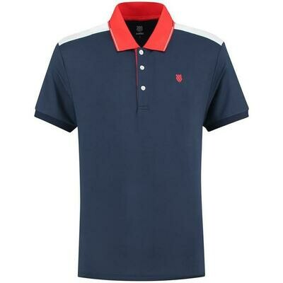K-Swiss Heritage Mens Sport Polo - Navy Blue