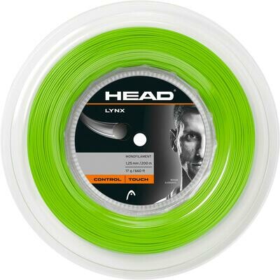 Head Lynx 1.25mm Reel Tennis String - 200m Green