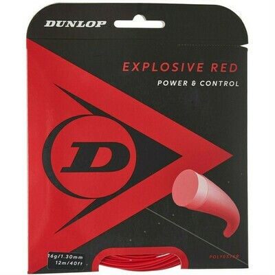Dunlop Explosive Red Tennis String - 12m Set
