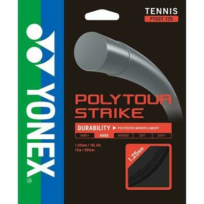 Yonex PolyTour Strike Tennis String Set 1.25mm - Cool Black