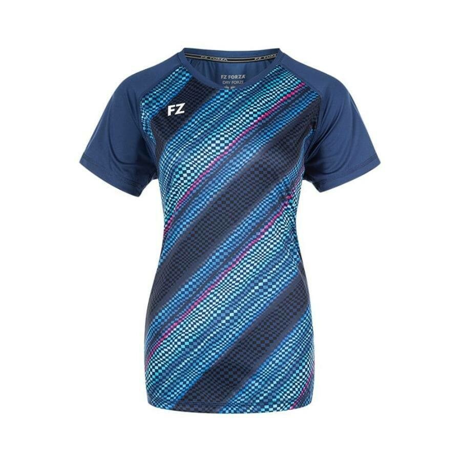 Forza Lonnie Women's Badminton T-Shirt - Navy Blue
