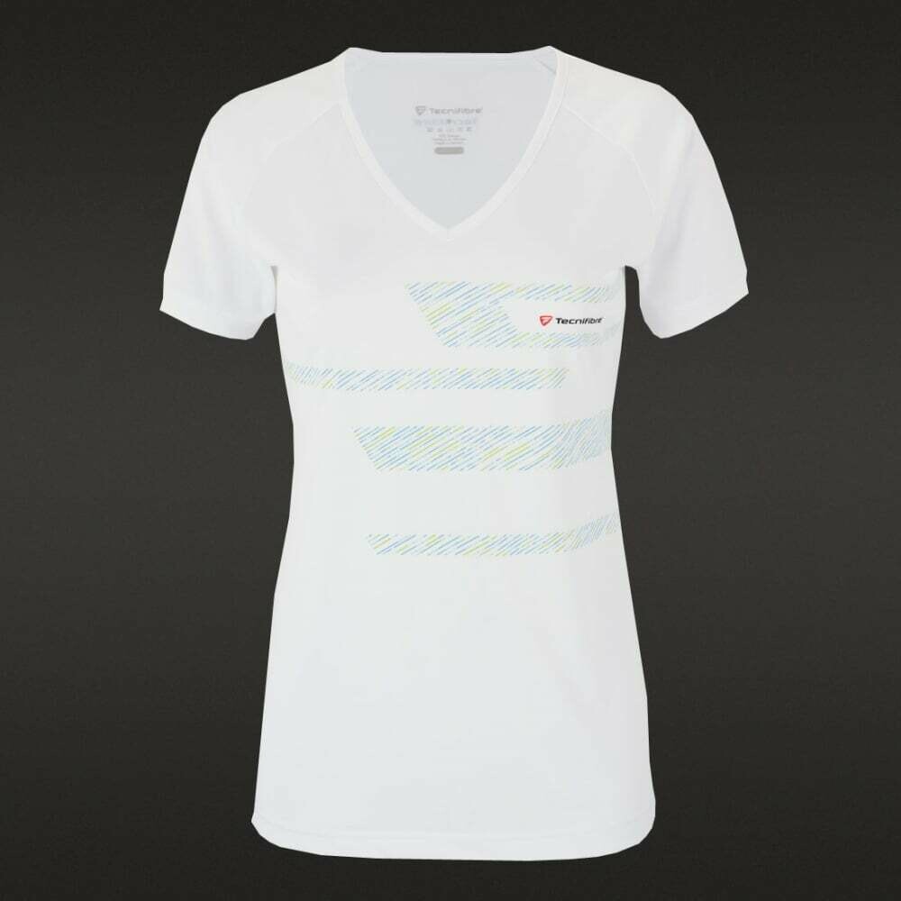 Tecnifibre Women&#39;s F2 Airmesh Shirt - White, Size: L