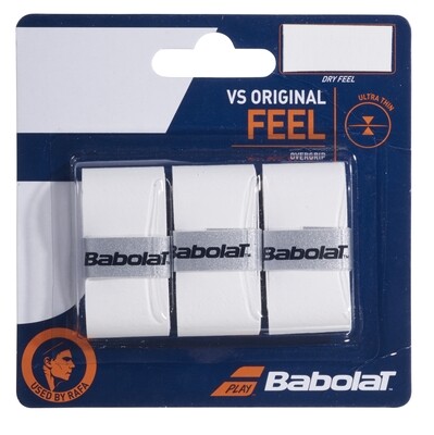 Babolat VS Original Feel Overgrips - 3 Pack White