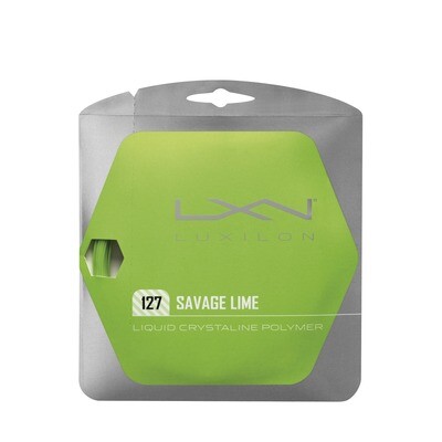 Luxilon Savage 127 Tennis String Set - Lime Green