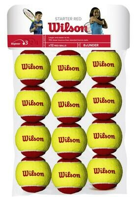 Wilson Starter Red Tennis Balls - 12 Pack