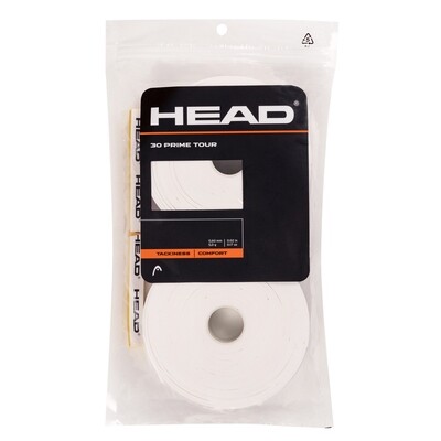 Head Prime Tour Overgrips 30 Pack - White