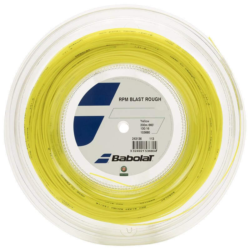 Babolat RPM Blast Rough Tennis String 200m Reel - Yellow