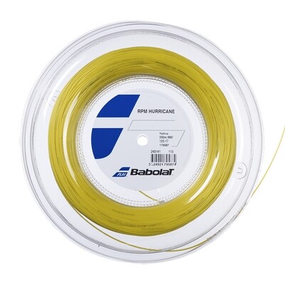 Babolat RPM Hurricane Tennis String 200m Reel - Yellow