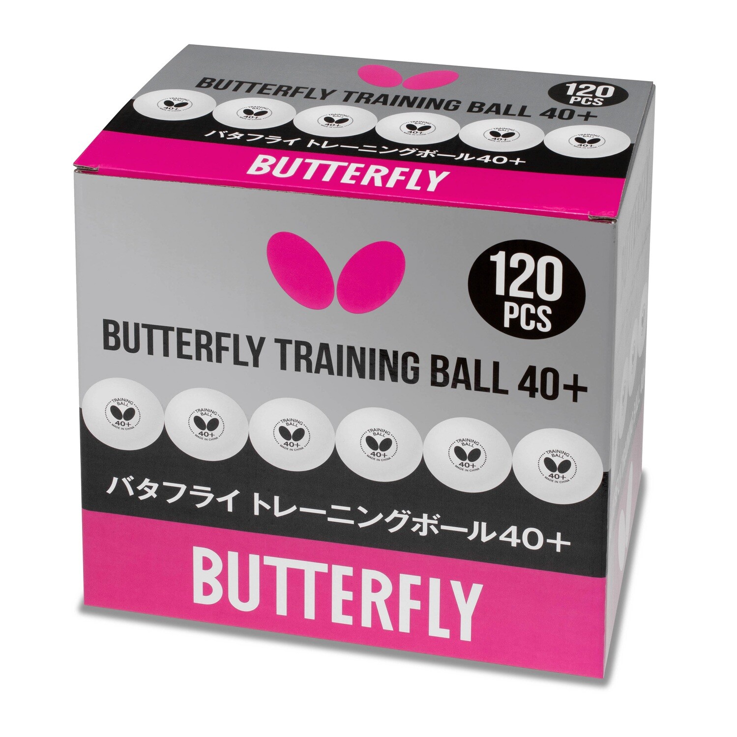Butterfly Training Table Tennis Ball 40+ Box of 120