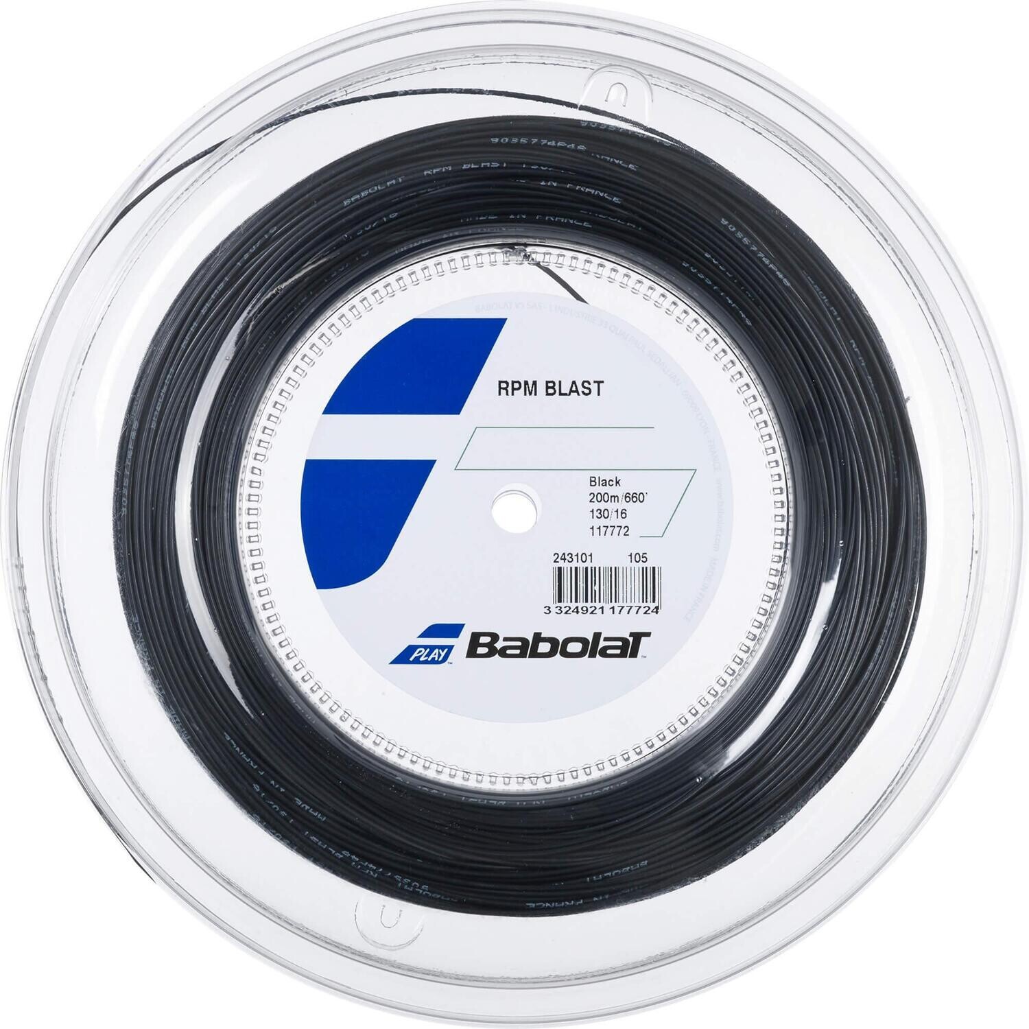 Babolat RPM Blast Tennis String 200m Reel - Black