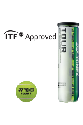 Yonex Tour Tennis Balls - 4 Ball Tube