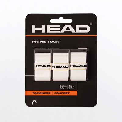 Head Prime Tour Overgrips 3 Pack - White