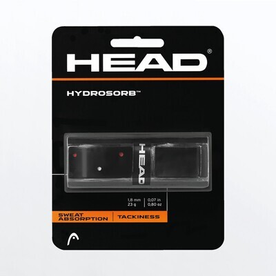 Head Hydrosorb Tennis Replacement Grip Black