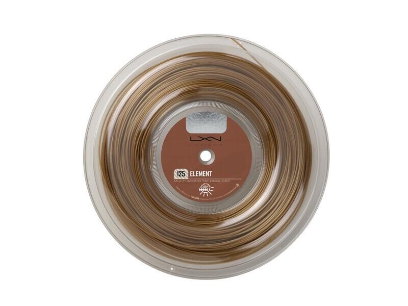 Luxilon Element 125 Tennis String 200m Reel Bronze