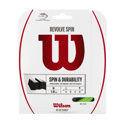 Wilson Revolve Spin 16 Tennis String Set - Green