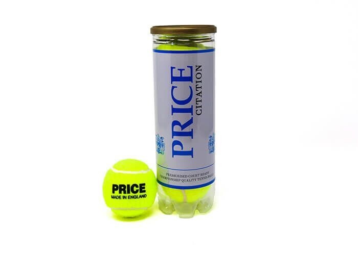 Price Citation Tennis Balls - 4 Ball Tube Yellow