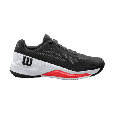 Wilson Rush Pro 4.0 Men's Tennis Shoes - Black/White/Poppy Red