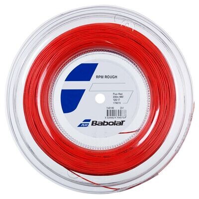 Babolat RPM Rough 125 Tennis String 200m Reel - Red
