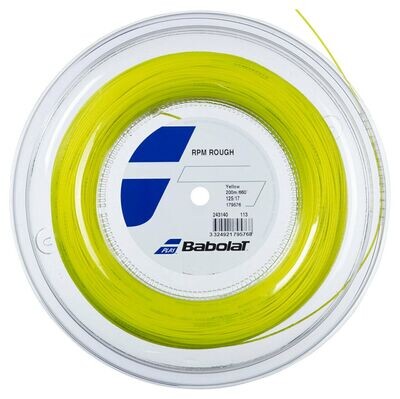 Babolat RPM Rough 125 Tennis String 200m Reel - Yellow
