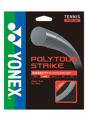 Yonex PolyTour Strike Tennis String Set 1.25mm - Iron Grey