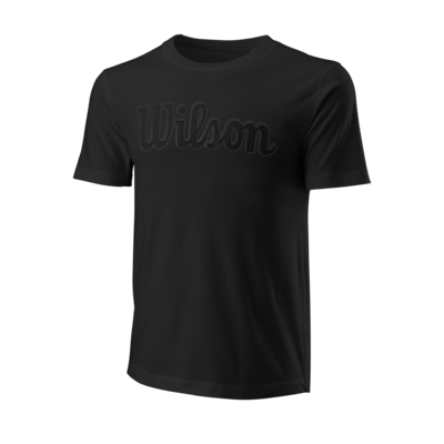 Wilson Script Eco Cotton Men's Tee Slim fit - Black