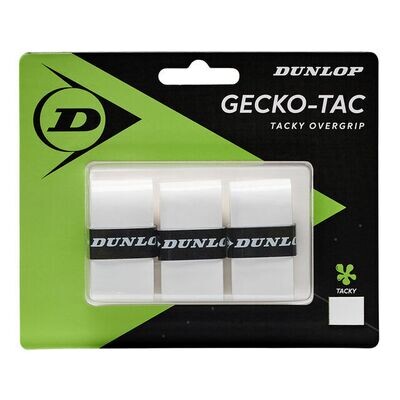 Dunlop Gecko-Tac Overgrips 3 Pack White