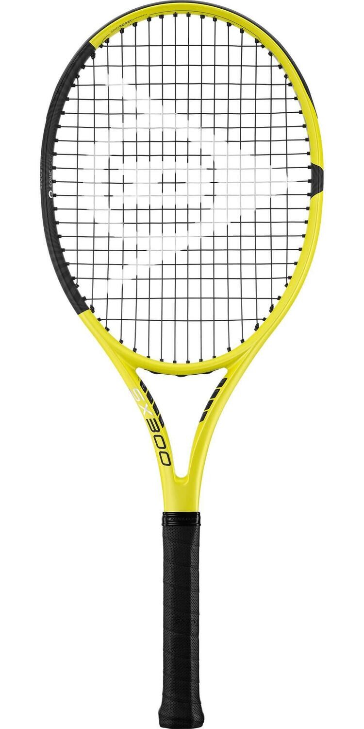 Dunlop SX 300 Tennis Racket - Yellow, Grip Size: G3 (4 3/8)