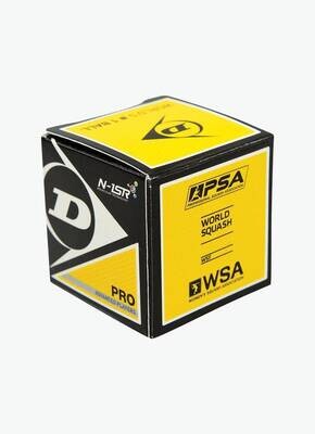 Dunlop Pro Squash Ball Double Yellow Dot