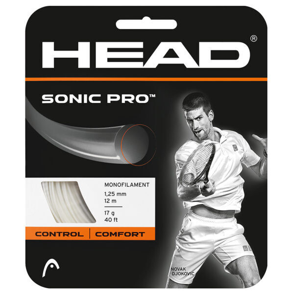 Head Sonic Pro 1.25mm Tennis String Set - 12m White