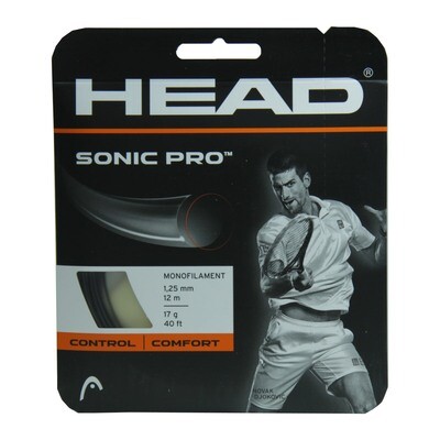 Head Sonic Pro 1.25mm Tennis String Set - 12m Black