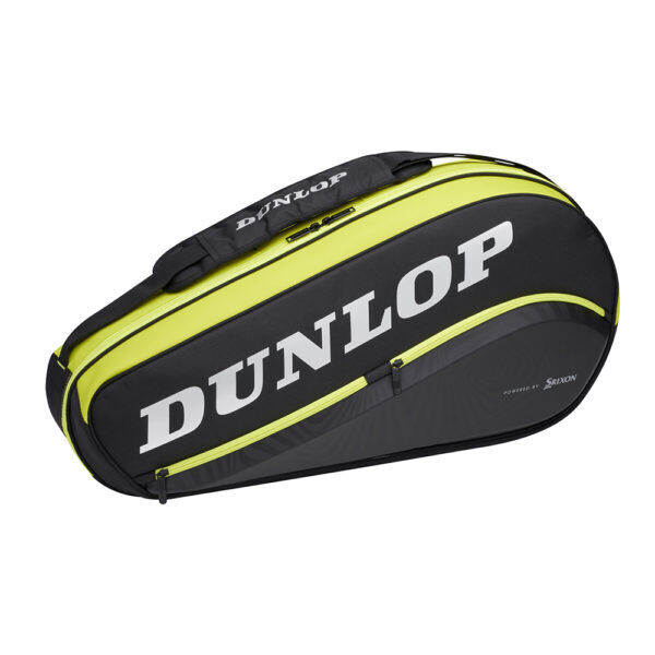 Dunlop SX Club 6 Racket Bag 22 - Black/Yellow