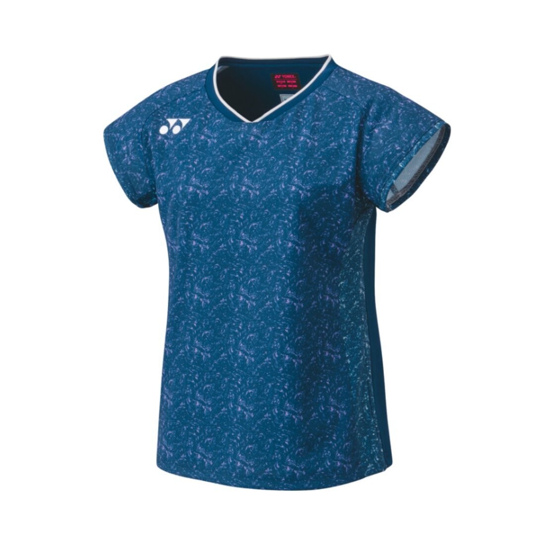 Yonex Women&#39;s Crew Neck Shirt 20690EX - Navy Blue/Purple, Size: XL